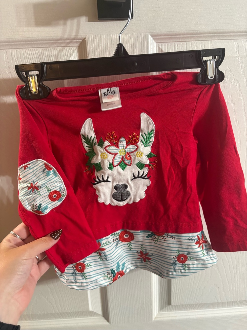 B.M. Kids Red Llama Floral Matching Set - Girls - Picture 3 of 6